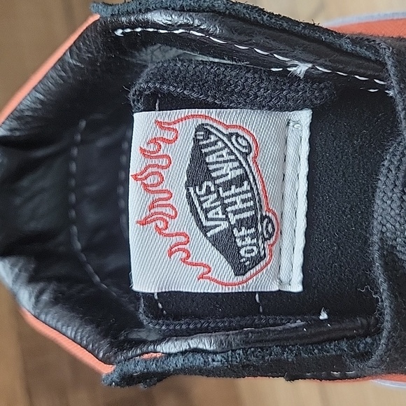 Van's SK8-Hi Flame in the box no lid authentic uper textile and leather. - Picture 6 of 16